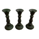 Glass candle holder
