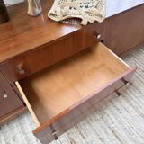 Enfilade teck XL années 60 constructiviste