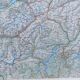 Carte routière Suisses sur tole - 126 x 86,5 cm