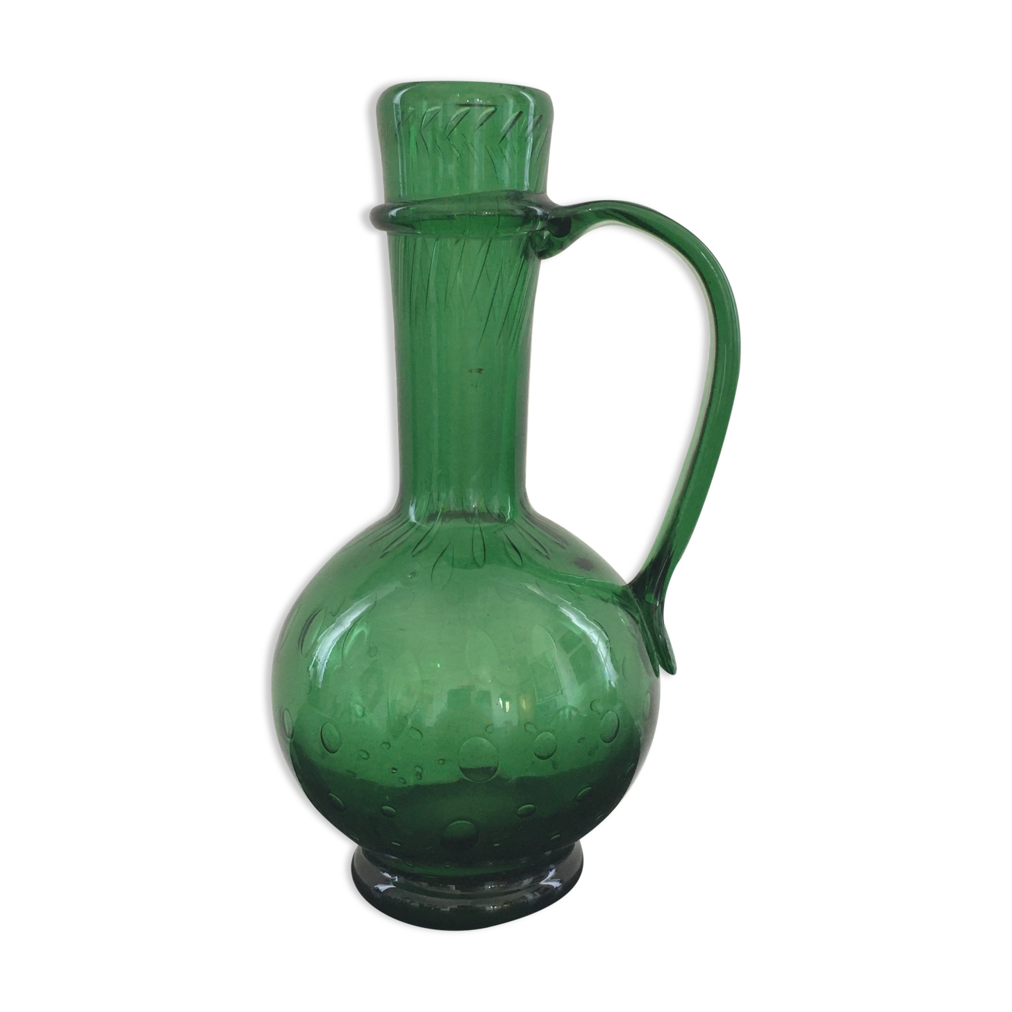 Bottle green decanter