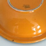 Dish dominant orange and green Saint Clement France