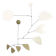 Brass and iron mobile sculpture
