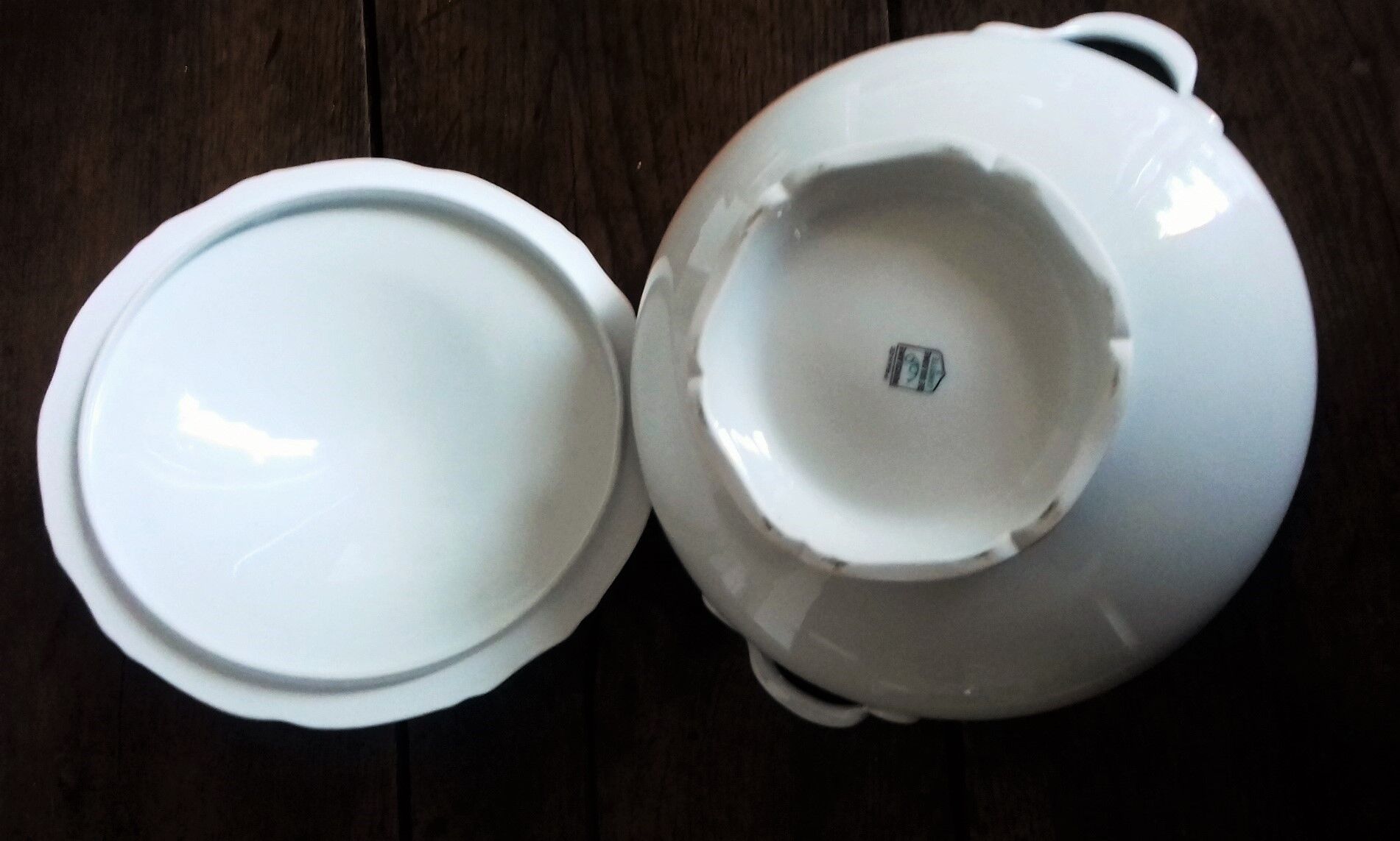 White porcelain soup Sologne Lamotte