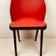 Bright red vintage cocktail chair 50s-60s
