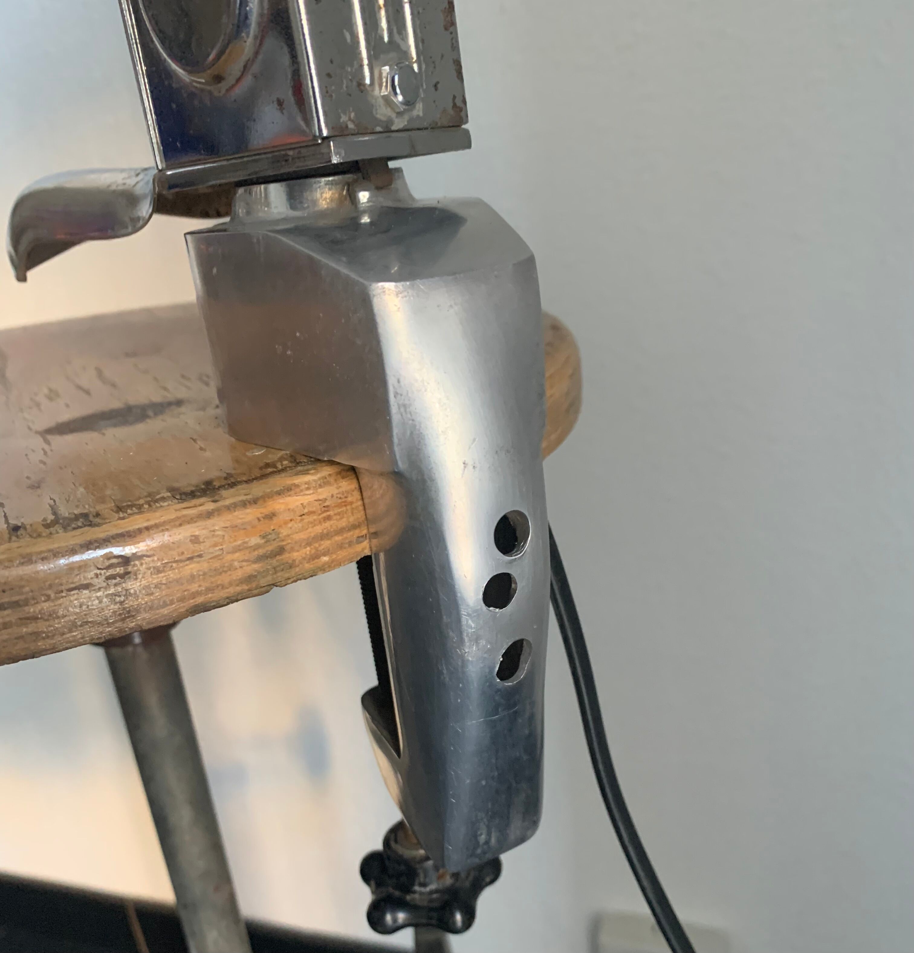 Vintage lamp 1950 industrial factory Jumo 820 - 75cm