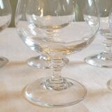 6 verres à cognac en cristal