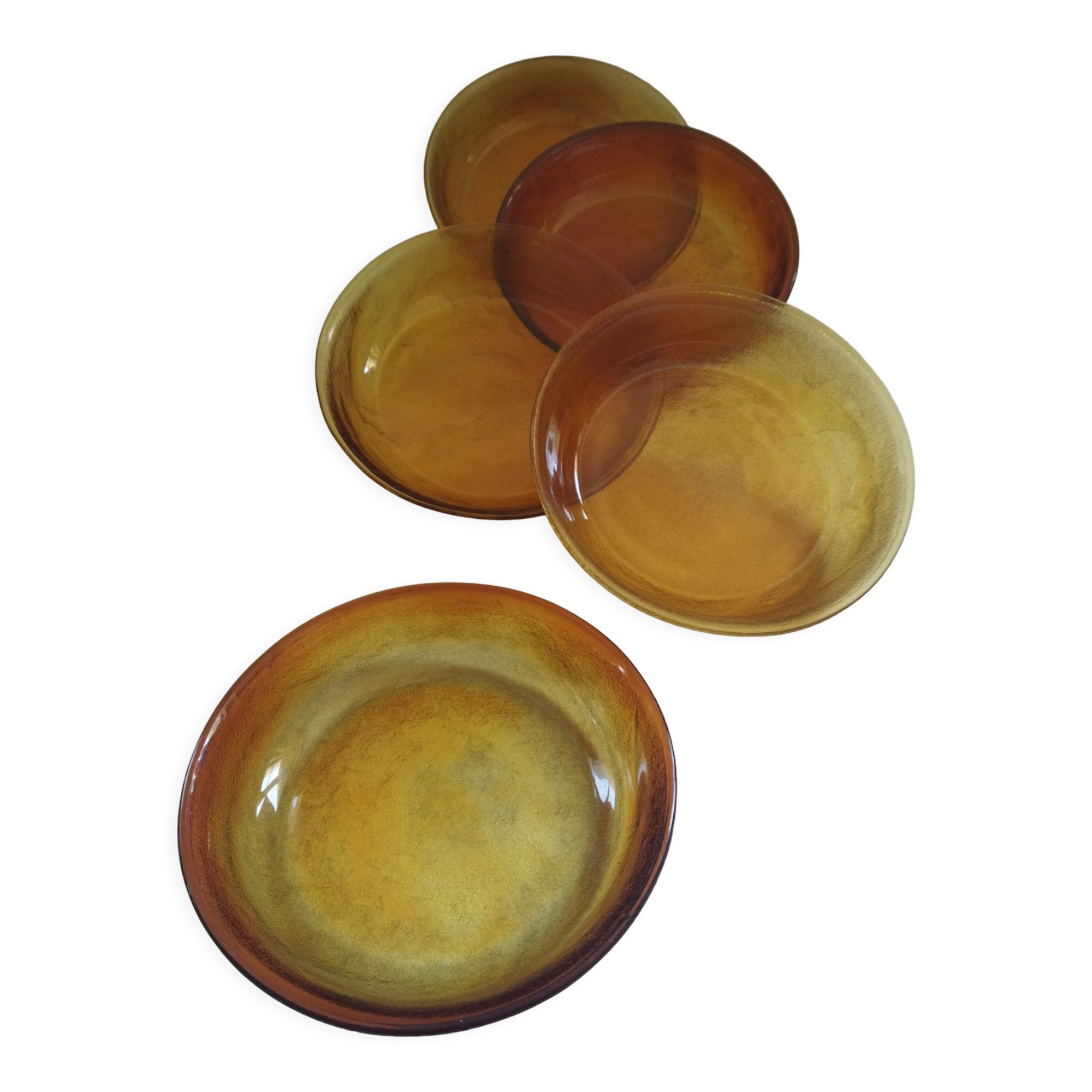 Arcoroc Sierra amber skullcap plates