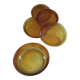 Arcoroc Sierra amber skullcap plates