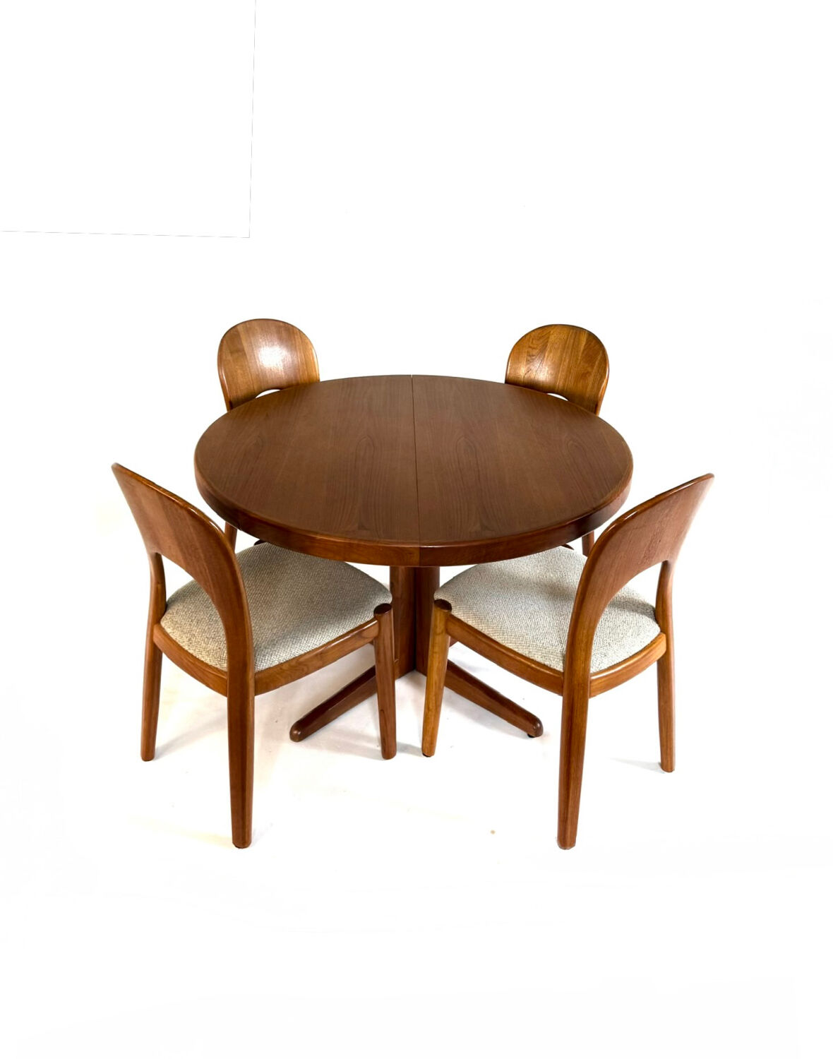 Table à manger extensible vintage, Bramin des années 60