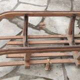 Ancienne luge en bois vintage