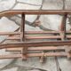 Old vintage wooden sled