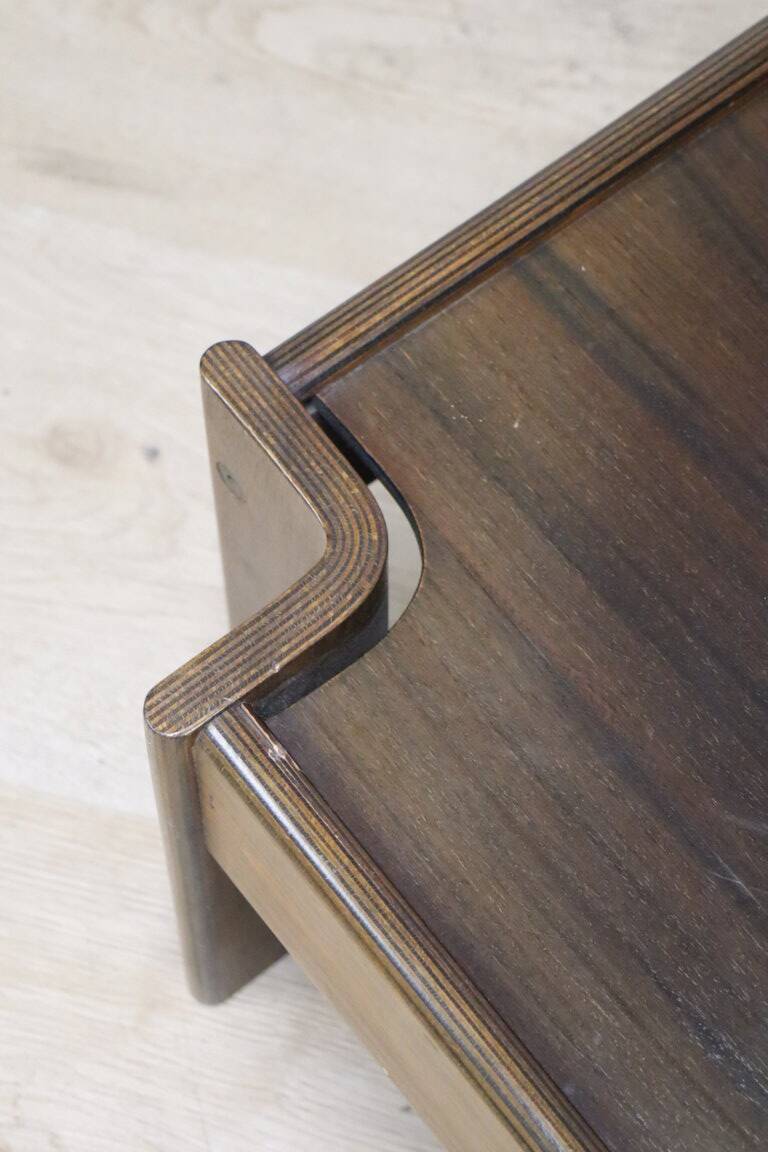 “Zelda” coffee table by Sergio Asti in rosewood, 1960