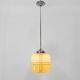 Art Deco hanging lamp with square glass shade