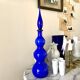Blue opaline decanter