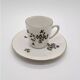 Porcelain Coffee Mug with Cornflower Decor