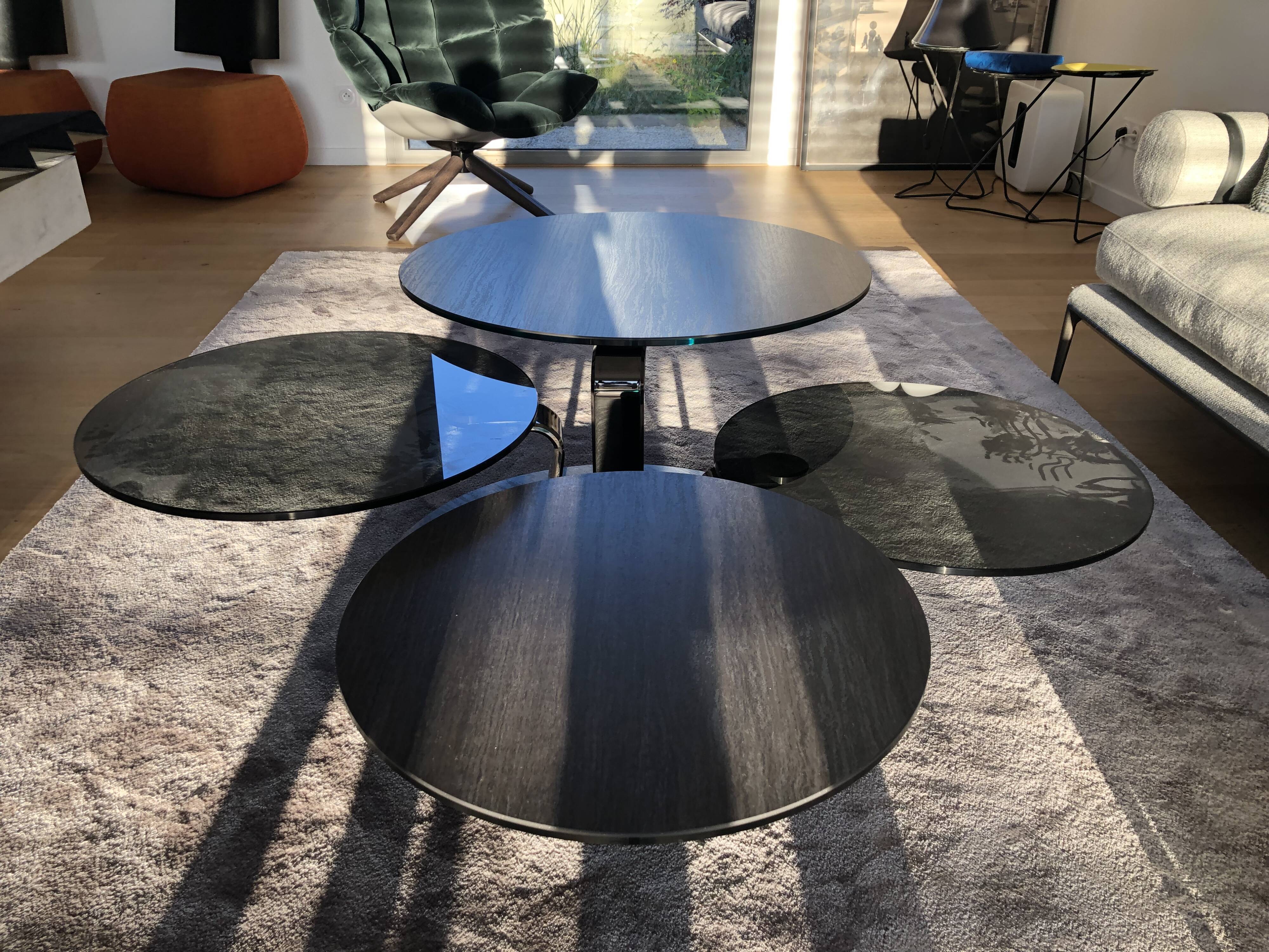 Coffee table rock and bobois "quartet"