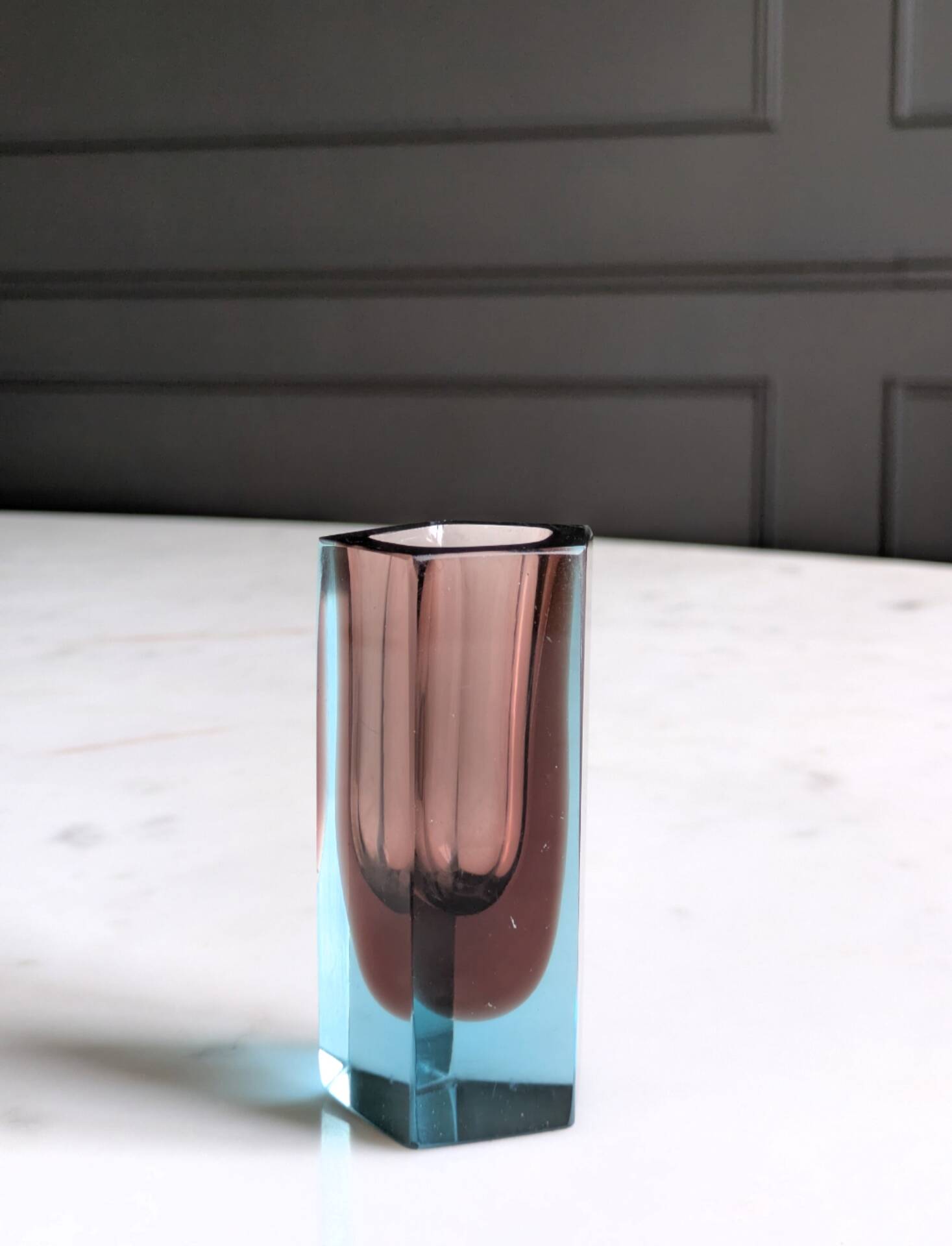 Petit vase Sommerso de Murano 1970