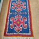Handmade Berber Rug Blue Majorelle & Red - 112 x 200 cm