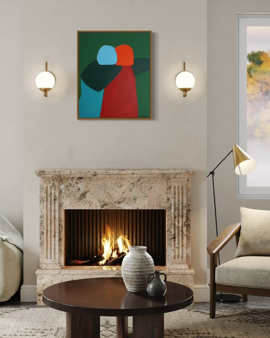 Canvas painting "come closer"