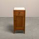 Art Deco Nightstand or Bedside table Oak and Marble, Dutch, 1930s