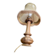 Lampe à poser vintage en bois tourné et sculpté 1950