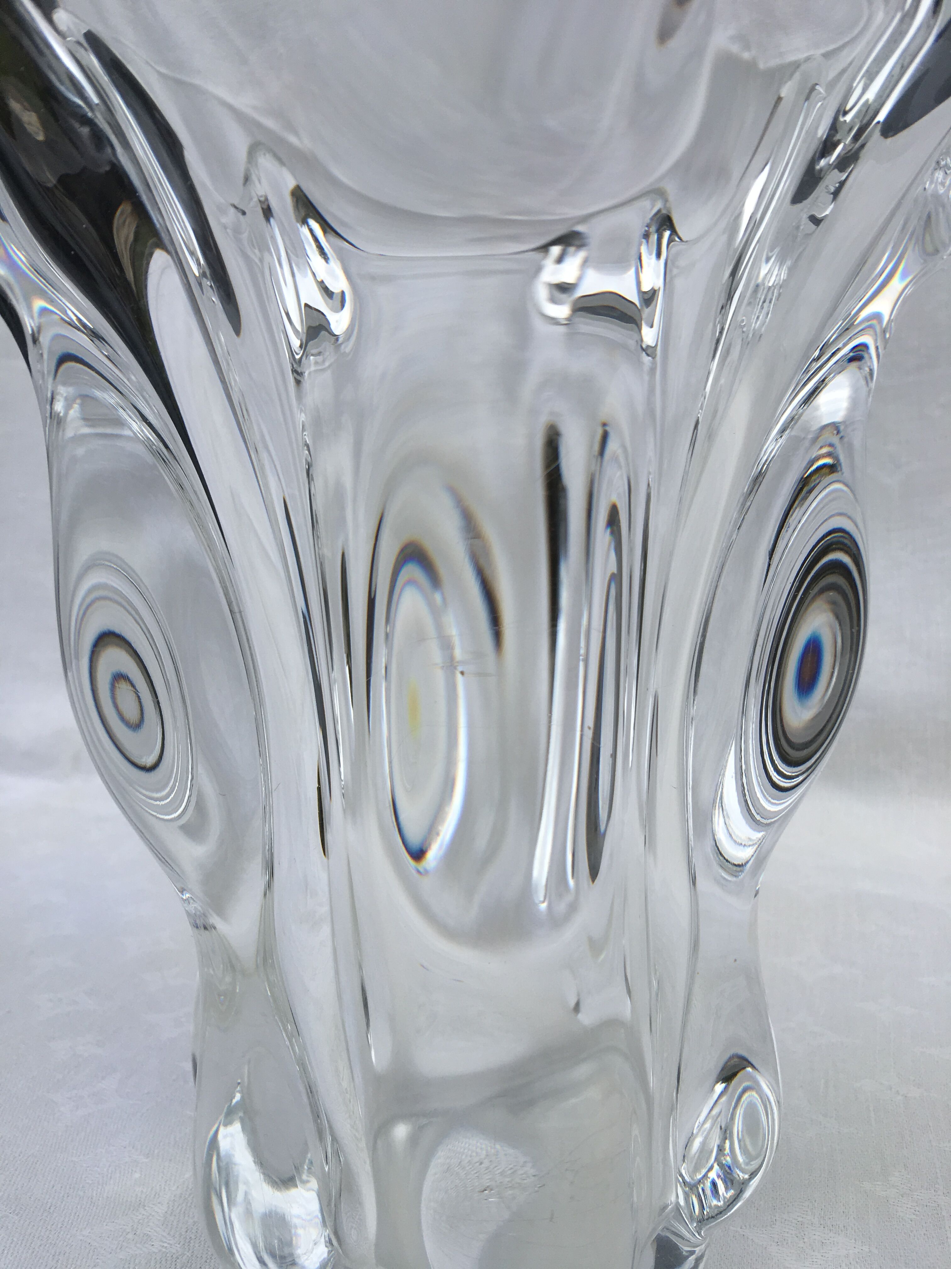 Large vase cascade crystal valves 1950/60 h