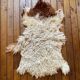 Small sheepskin, raw, brown and beige, authentic