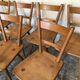 Set of eight vintage chairs by Adolf Schneck late 1940