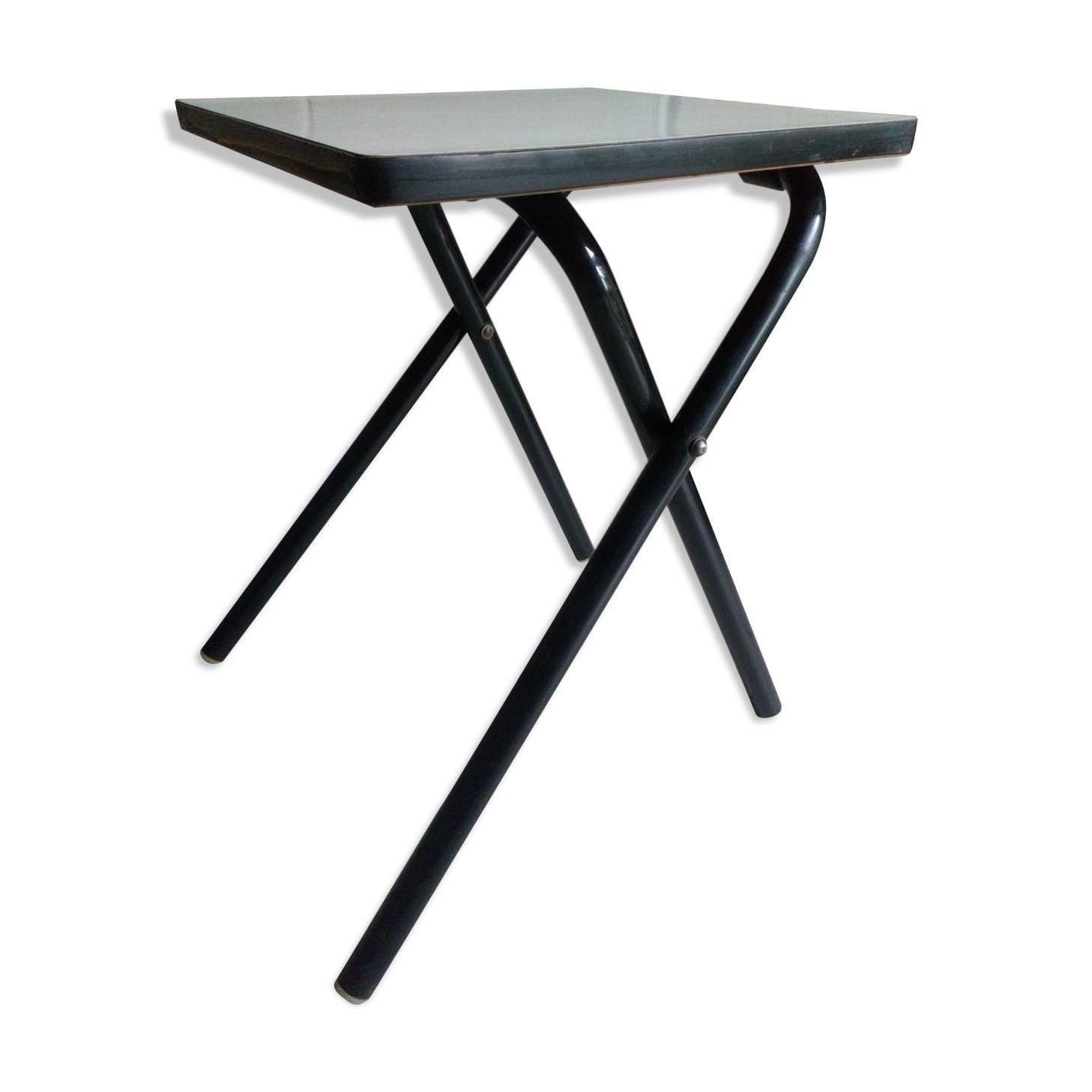 50s folding formica tabouret