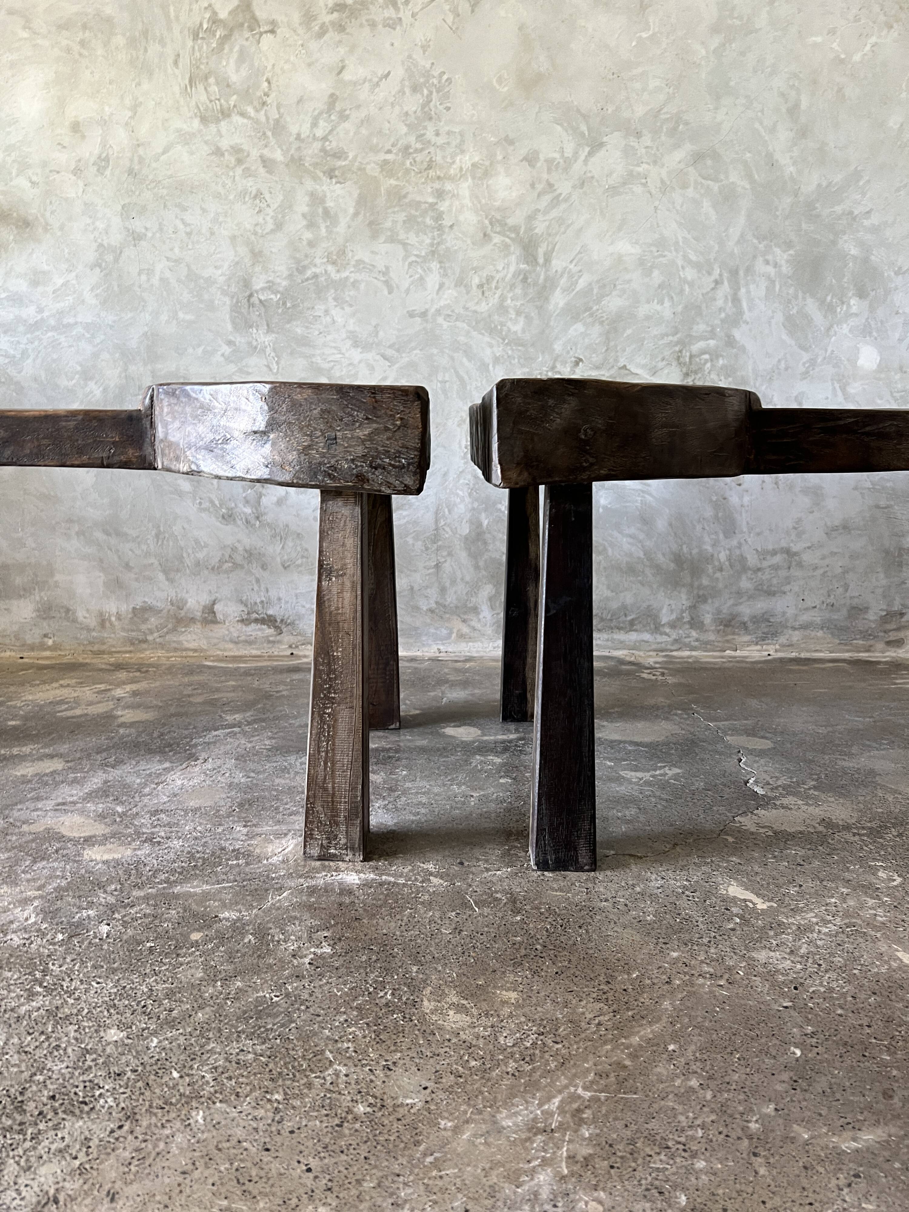 Modular bench or coffee table in 2 parts L:2m W:60 H:46