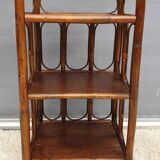 Rattan shelving unit