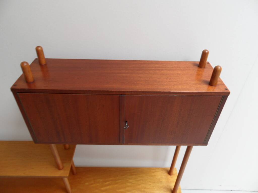 Vintage roomdivider open bookcase
