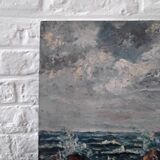 Oil on seascape panel