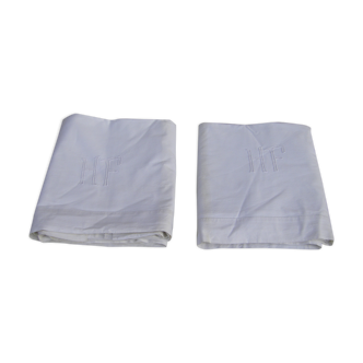 Paire de draps anciens