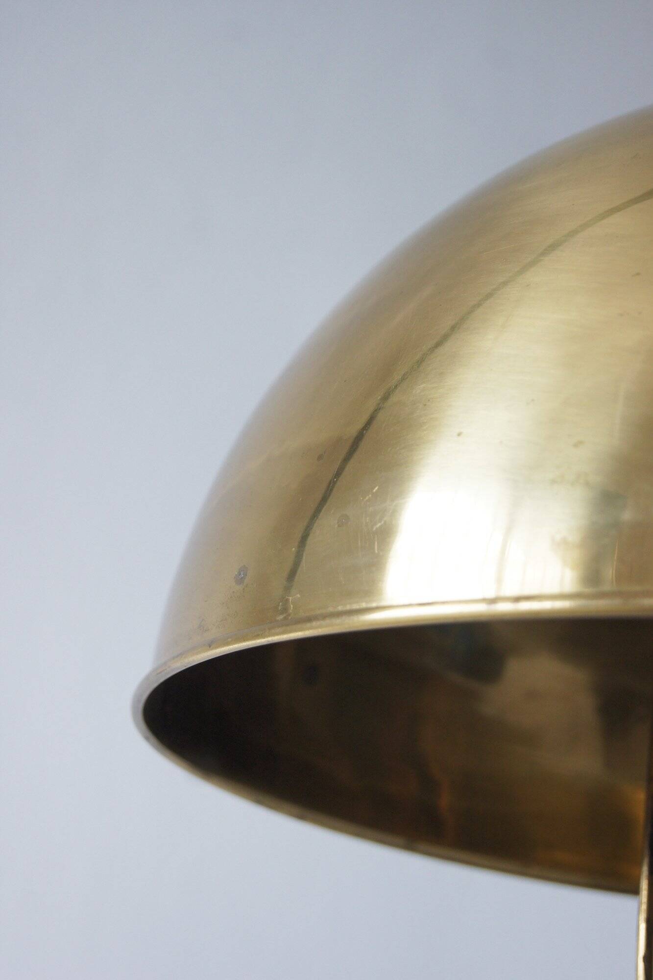 German Ceiling Lamp in Brass by Florian Schulz, 1970s