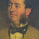 Portrait 19th oil on canvas painting by Eugene Renouard 1866