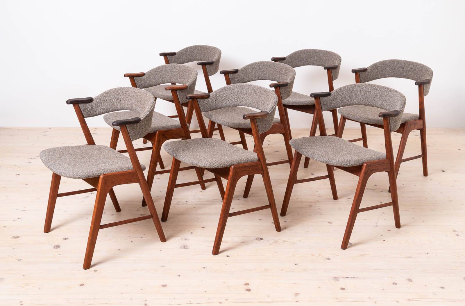 Set of 8 Dining Chairs, 1960s, Korup Stolefabrik