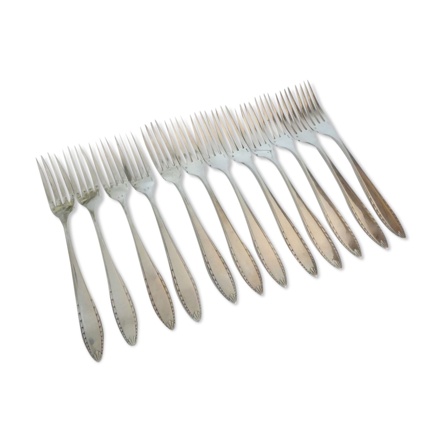 Christofle 12 silver metal table forks