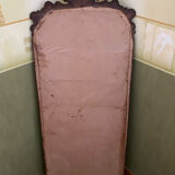 Carved wooden full-length mirror