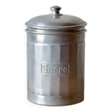 Series of Six vintage aluminum spice jars - Storage jars - 1940.