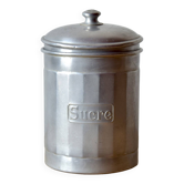 Série de Six pots à épices vintage en aluminium - Pots de conservation - 1940.