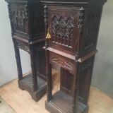 Pair of Gothic credenzas