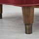 Années 1960, fauteuil relax danois, état d'origine, coton/laine rouge.