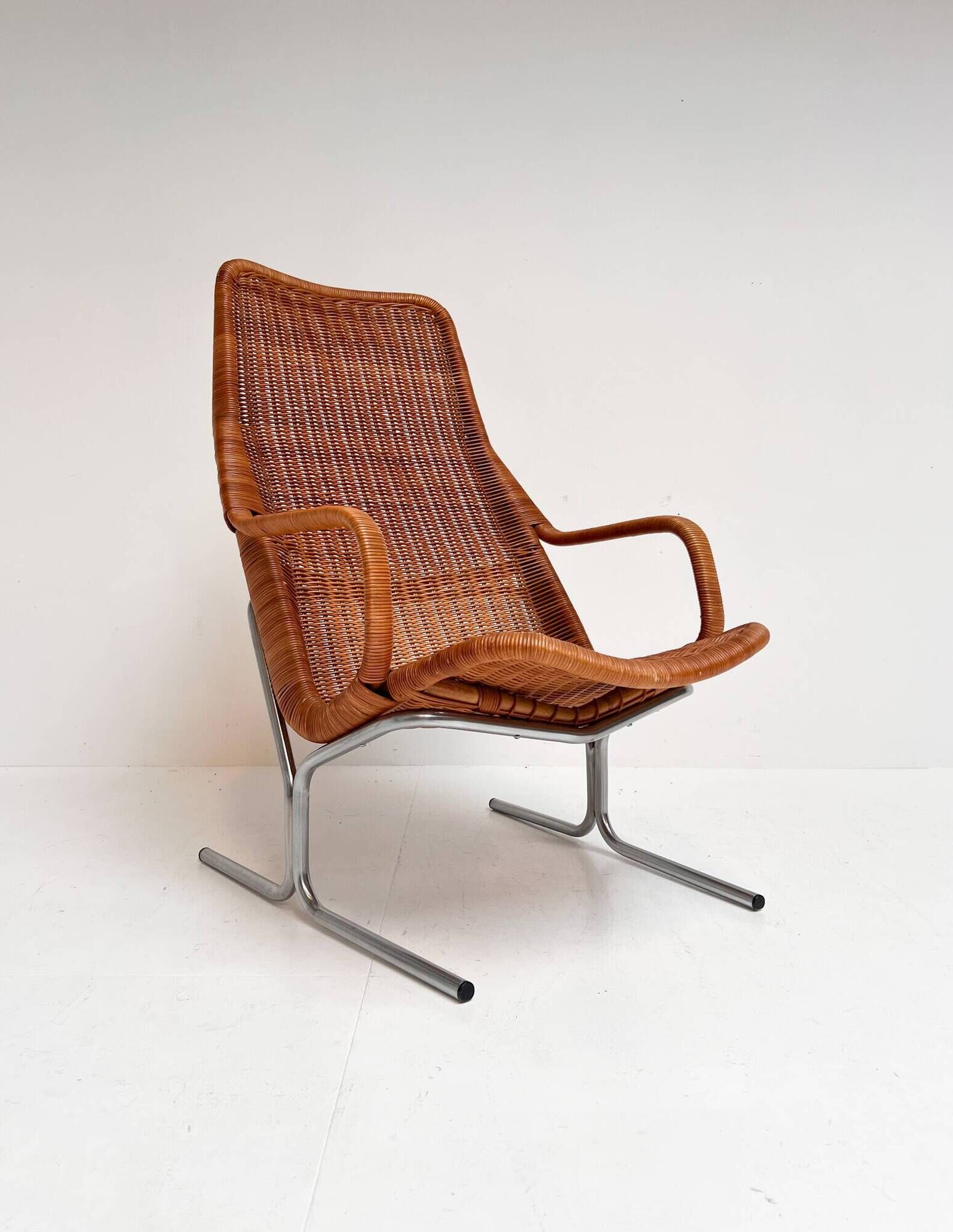 Model 514 rattan armchair by Dirk van Sliedregt, 1970’s