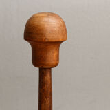 Wall-mounted coat rack, curved wood