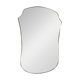Vintage mirror with gold rim, 1960s