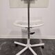 1980s Vintage Industrial Swivel Chair with Adjustable Backrest and Cas