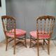 Paire de chaise dorées  Napoleon III