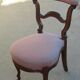 Lot of 5 chairs called pontoon or voyeuristic, Napoleon III , mahogany
