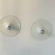 Pair of vintage wall lights, white lacquered metal, Italy 1970.